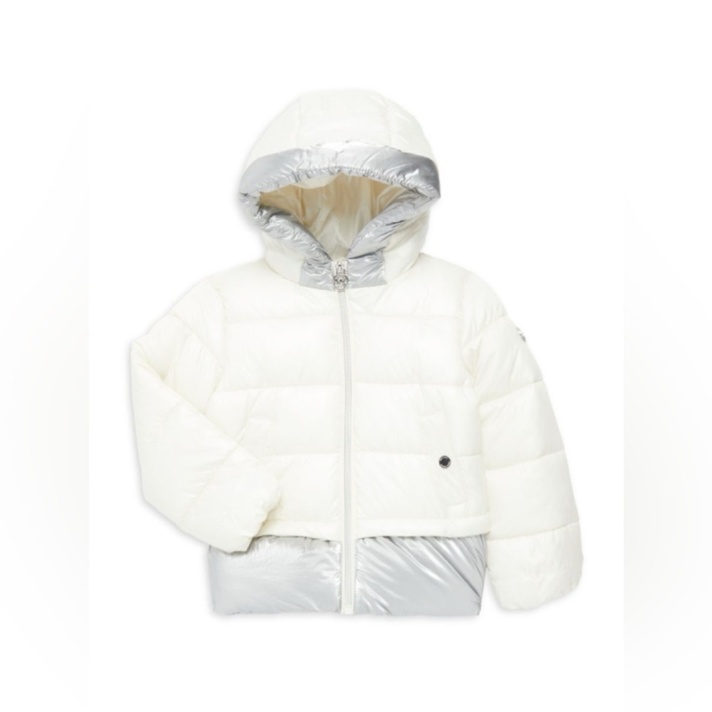 Michael Kors Puffer Coat Metallic Color Block